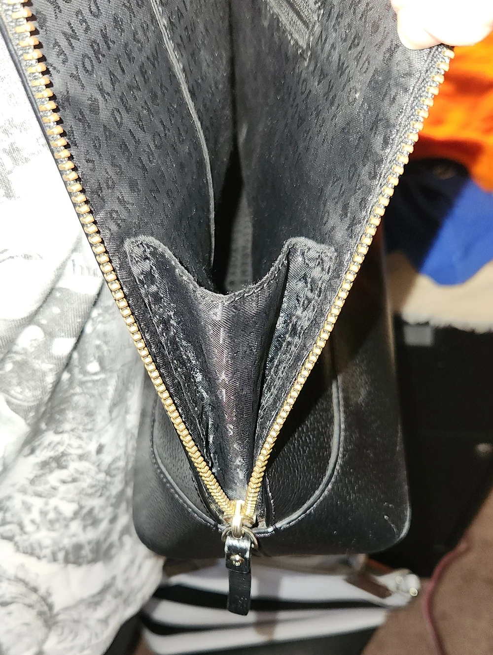 Black Leather Kate Spade Shoulder Bag